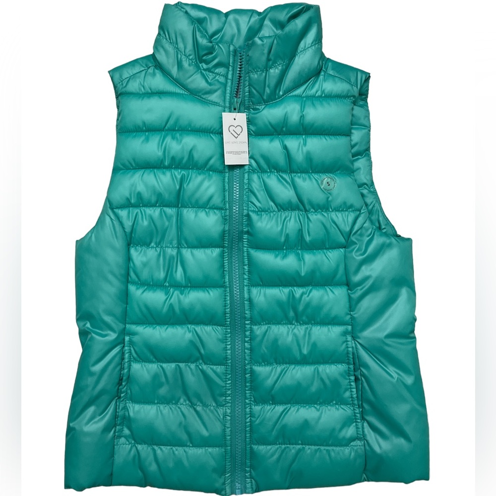 Aeropostale minty green puffer vest Sz Small